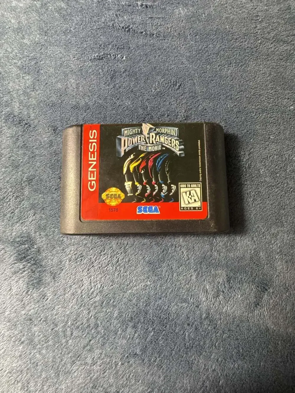 Mighty Morphin Power Rangers The Movie Sega Genesis Cartridge
